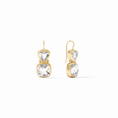 : AQUITAINE EARRING - CLEAR CRYSTAL :